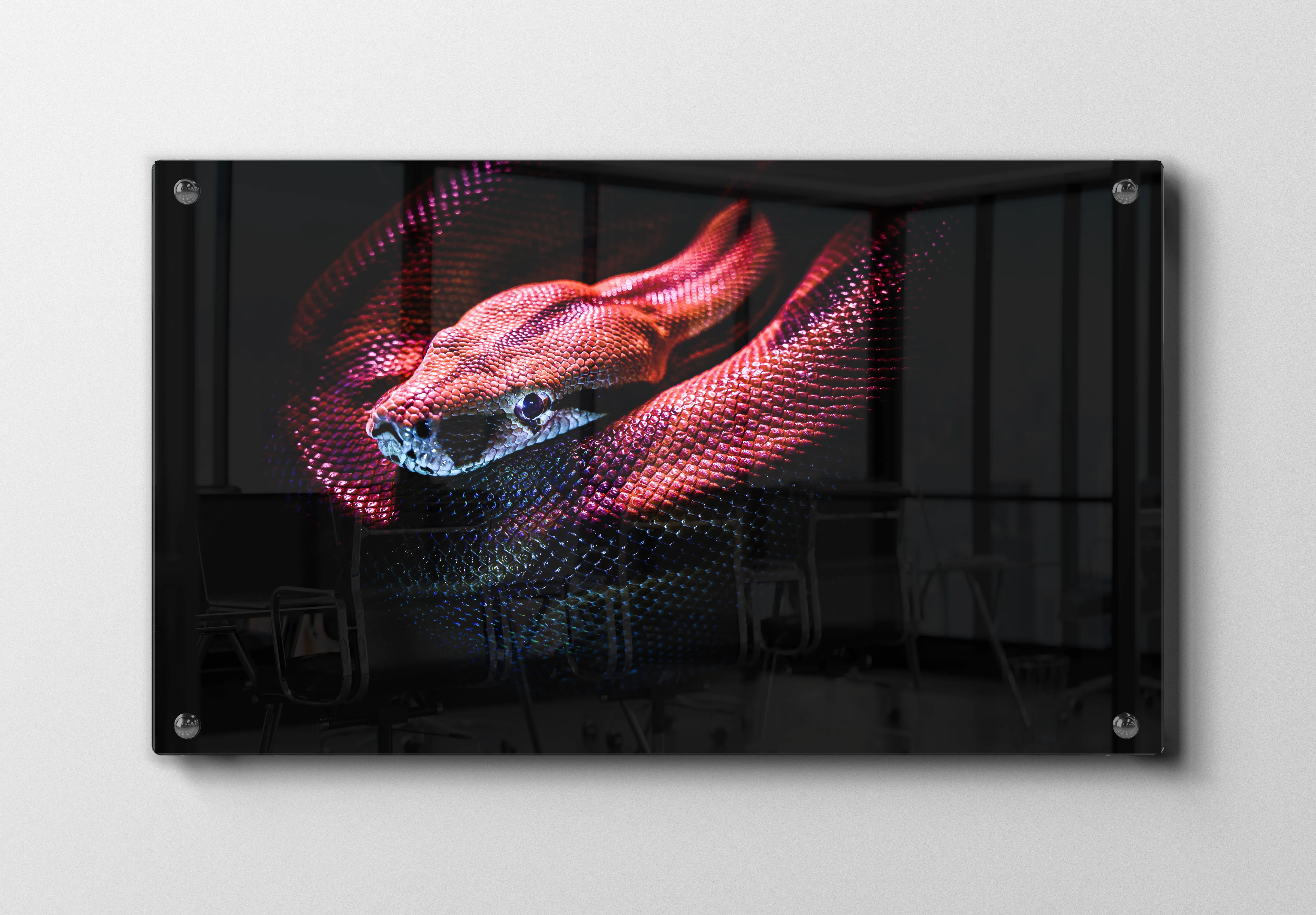 Python Snake Dark Plakat