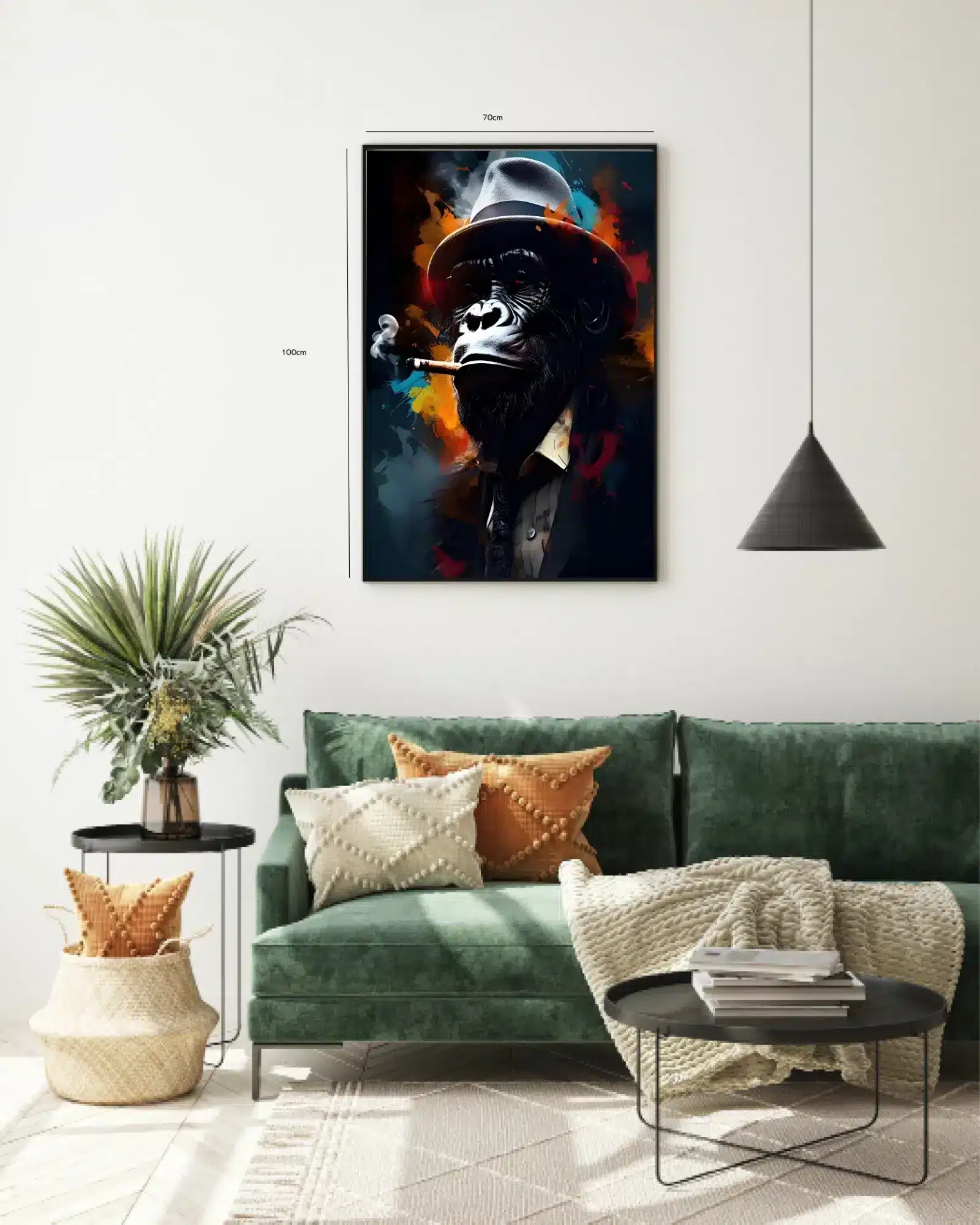 Vild Silhuet Kontrast Plakat