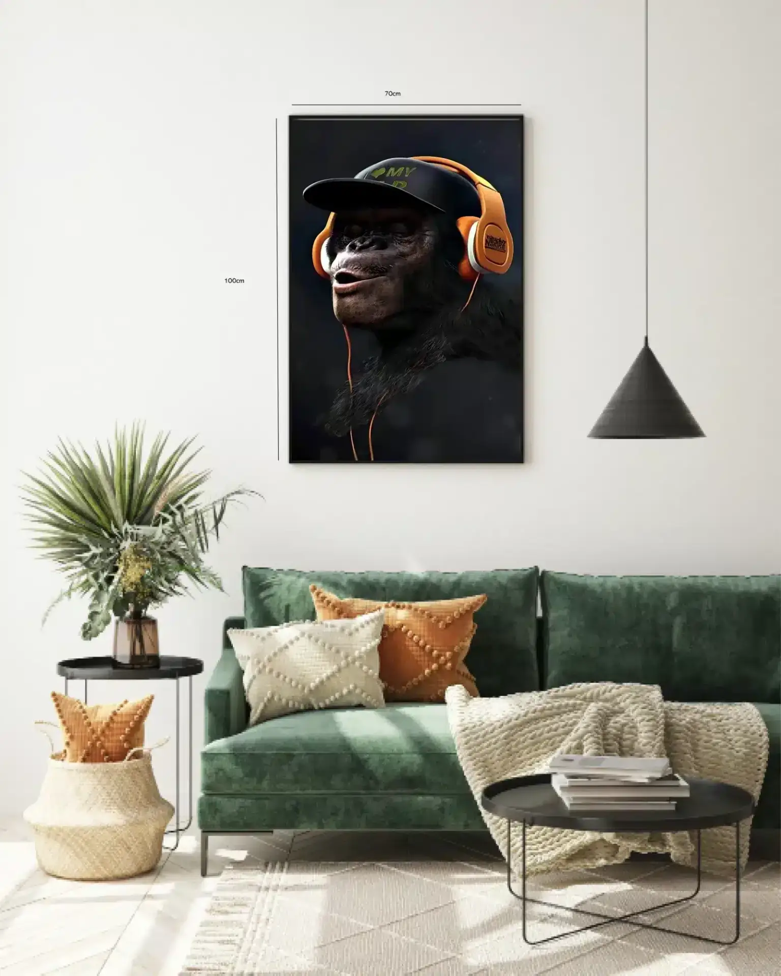 Sort Instinkt Blik Plakat