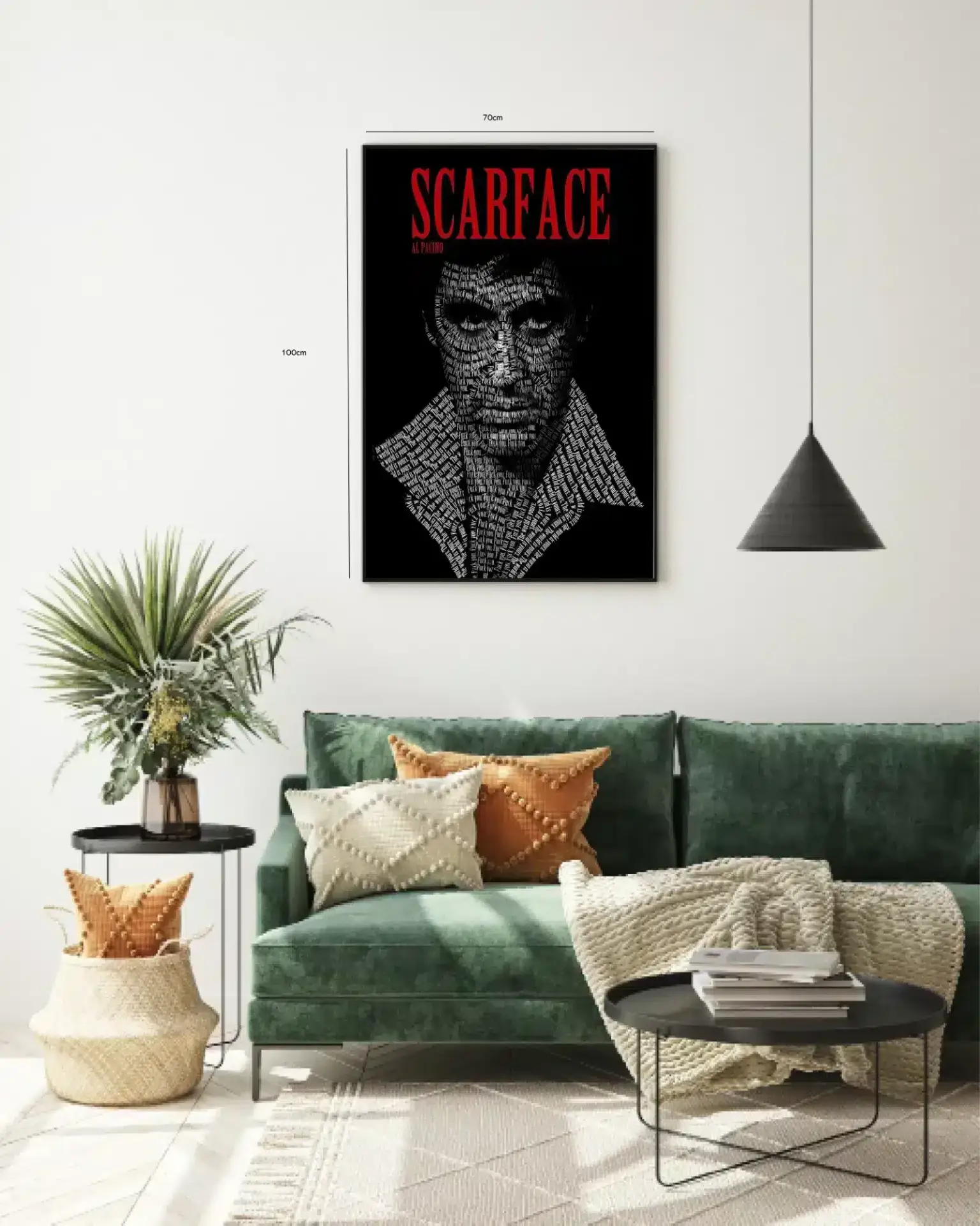 Scarface Typografi Portræt