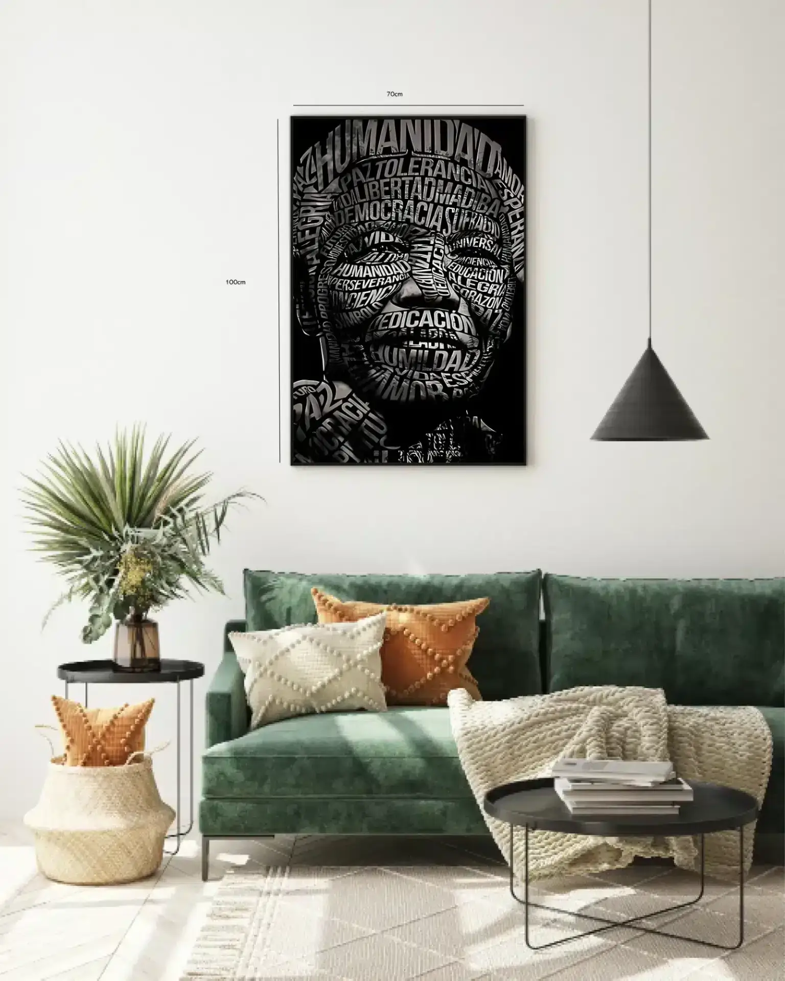 Inspirerende Mandela Typografi
