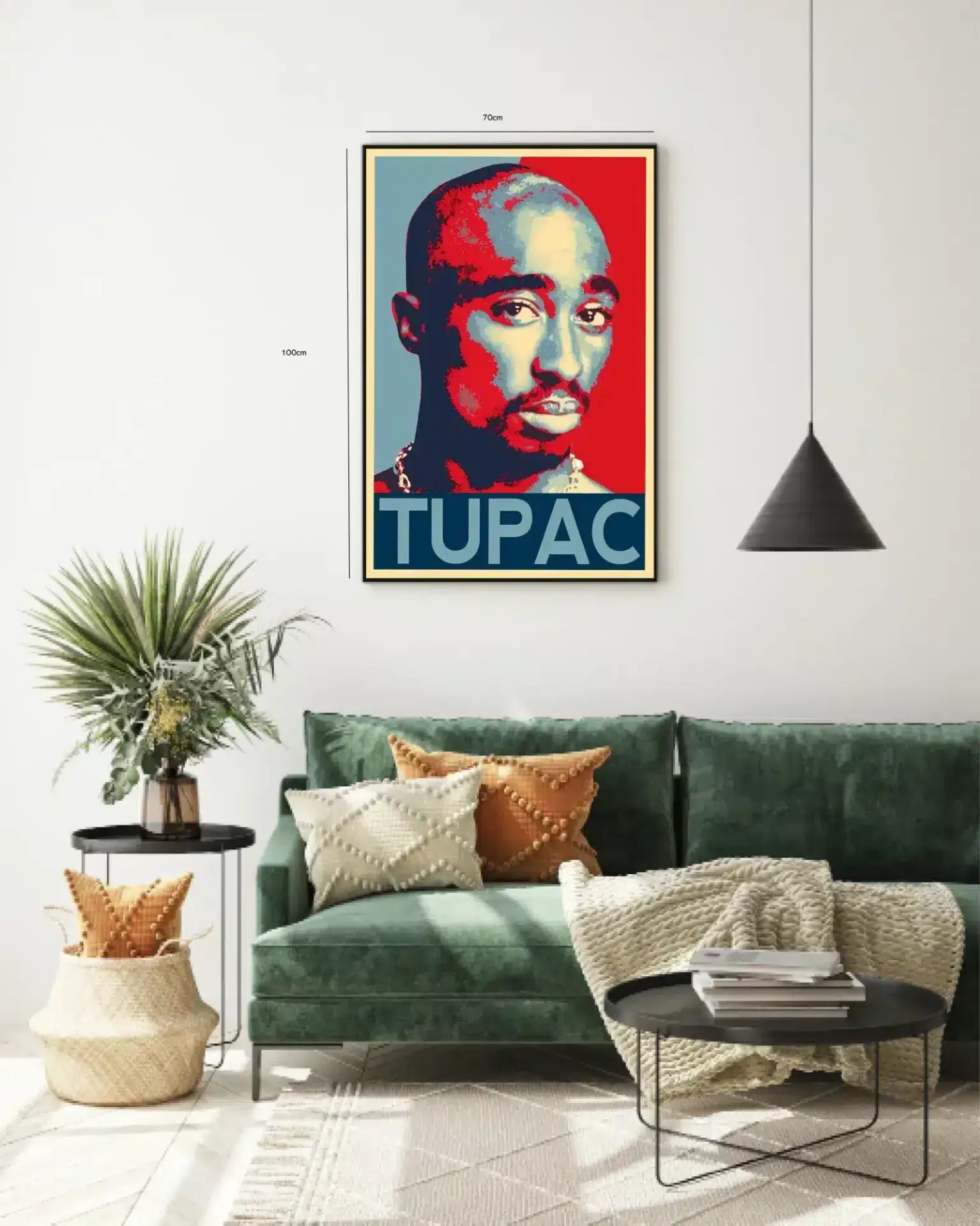 Ikonisk Tupac Shakur Portræt