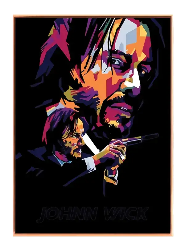 Dynamisk John Wick Portræt