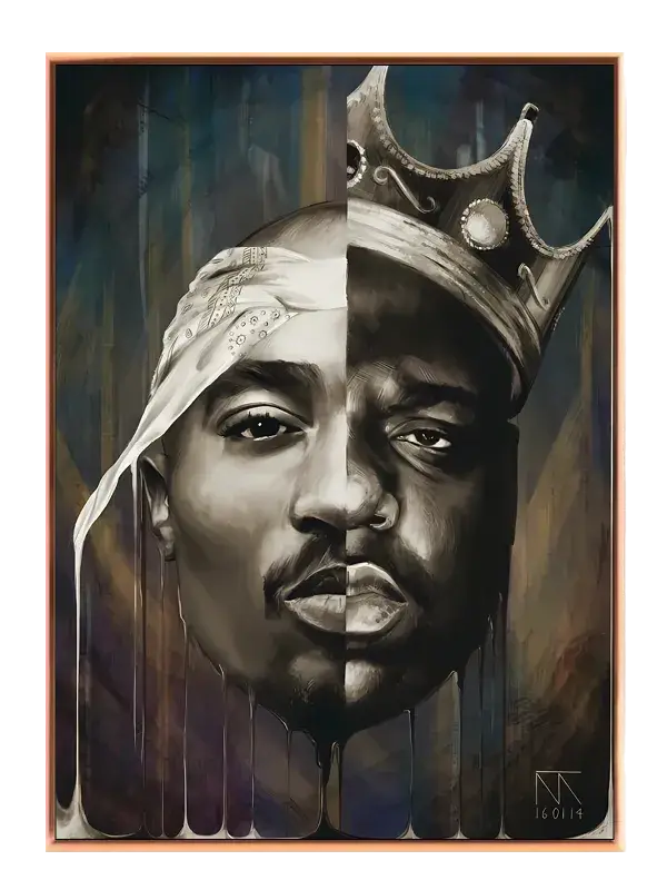 Rap Legends Split Portrait