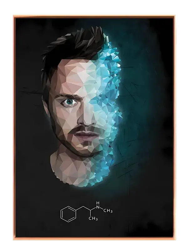 Styliseret Breaking Bad Portræt