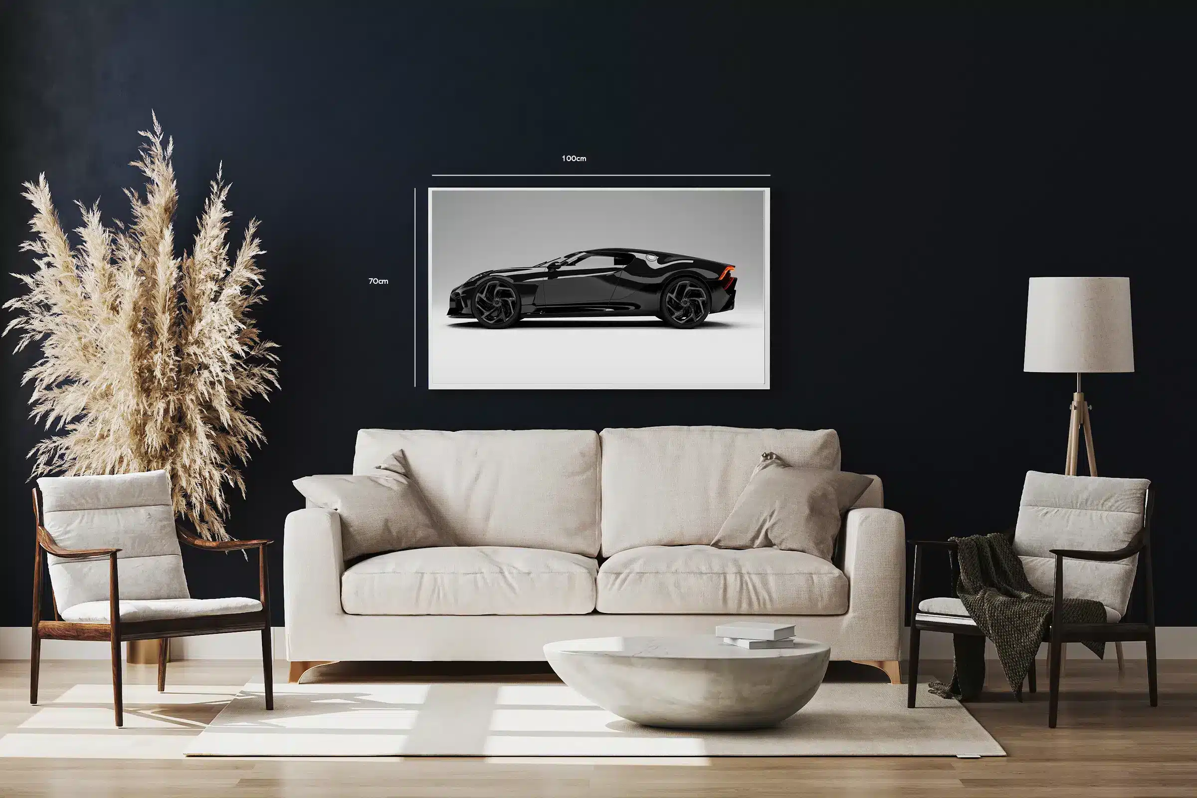 Bugatti Fantastisk Sort Hypercar