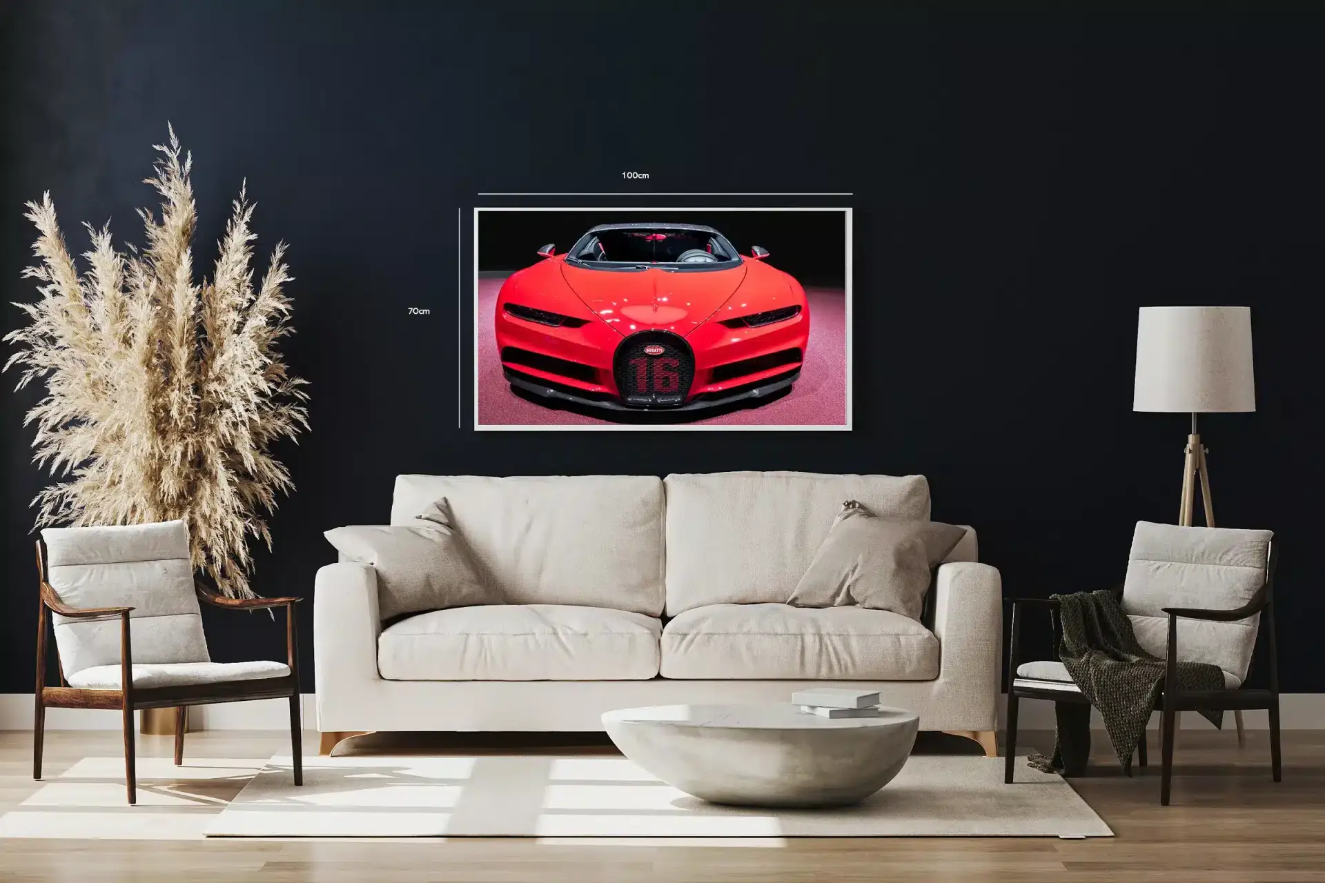 Bugatti Chiron Front Plakat