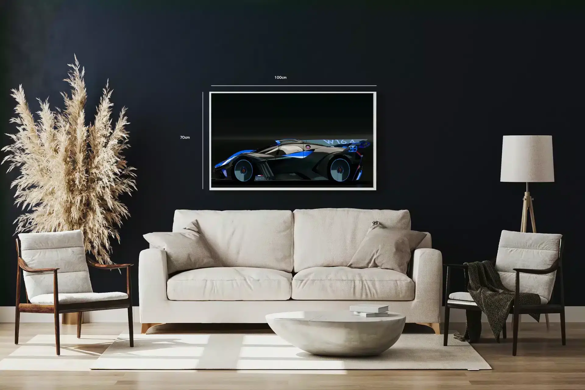 Bugatti W16 Supercar Plakat