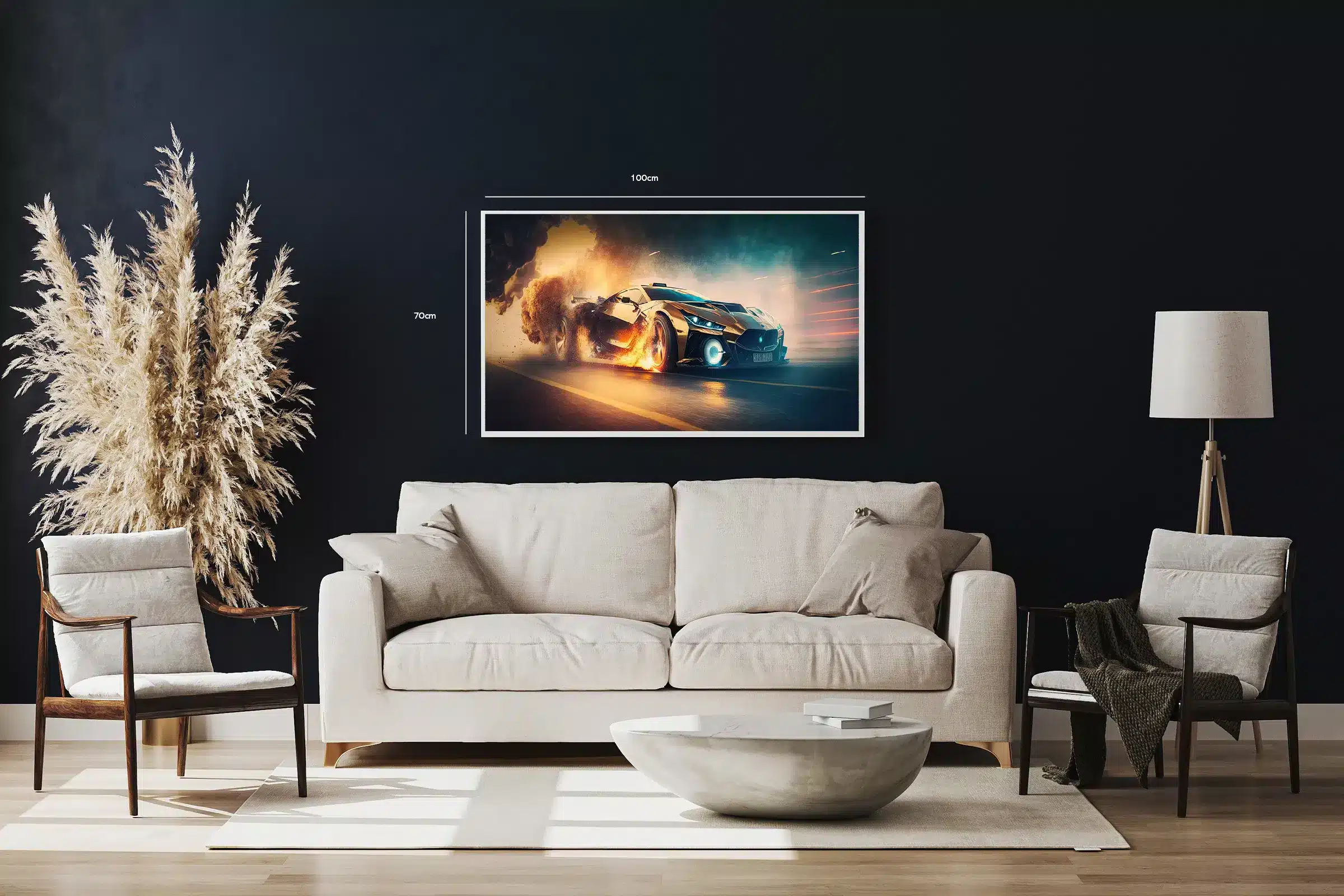 Futuristisk Racercar Plakat