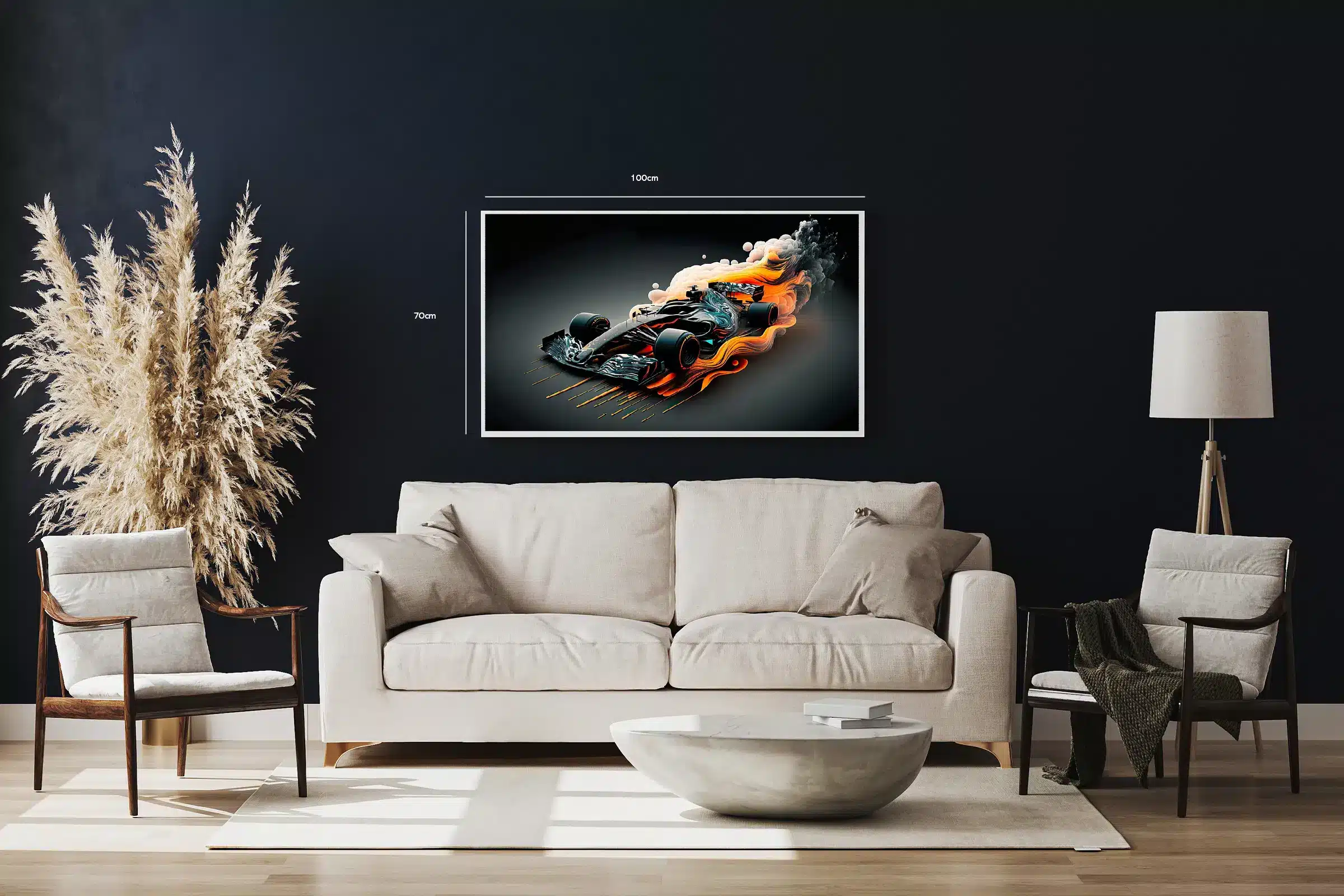 Dynamisk Racerbil Kunst