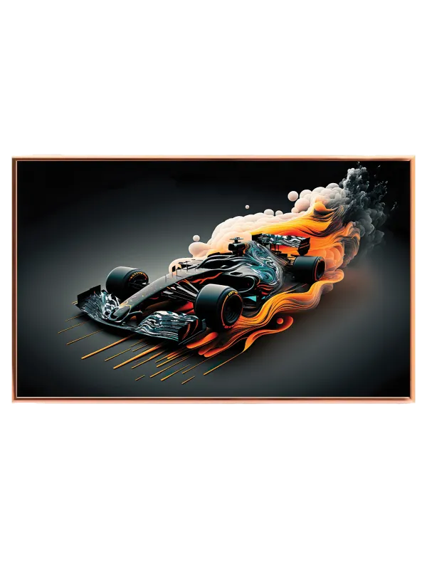 Dynamisk Racerbil Kunst