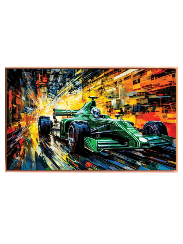 Grøn Formel Racercar