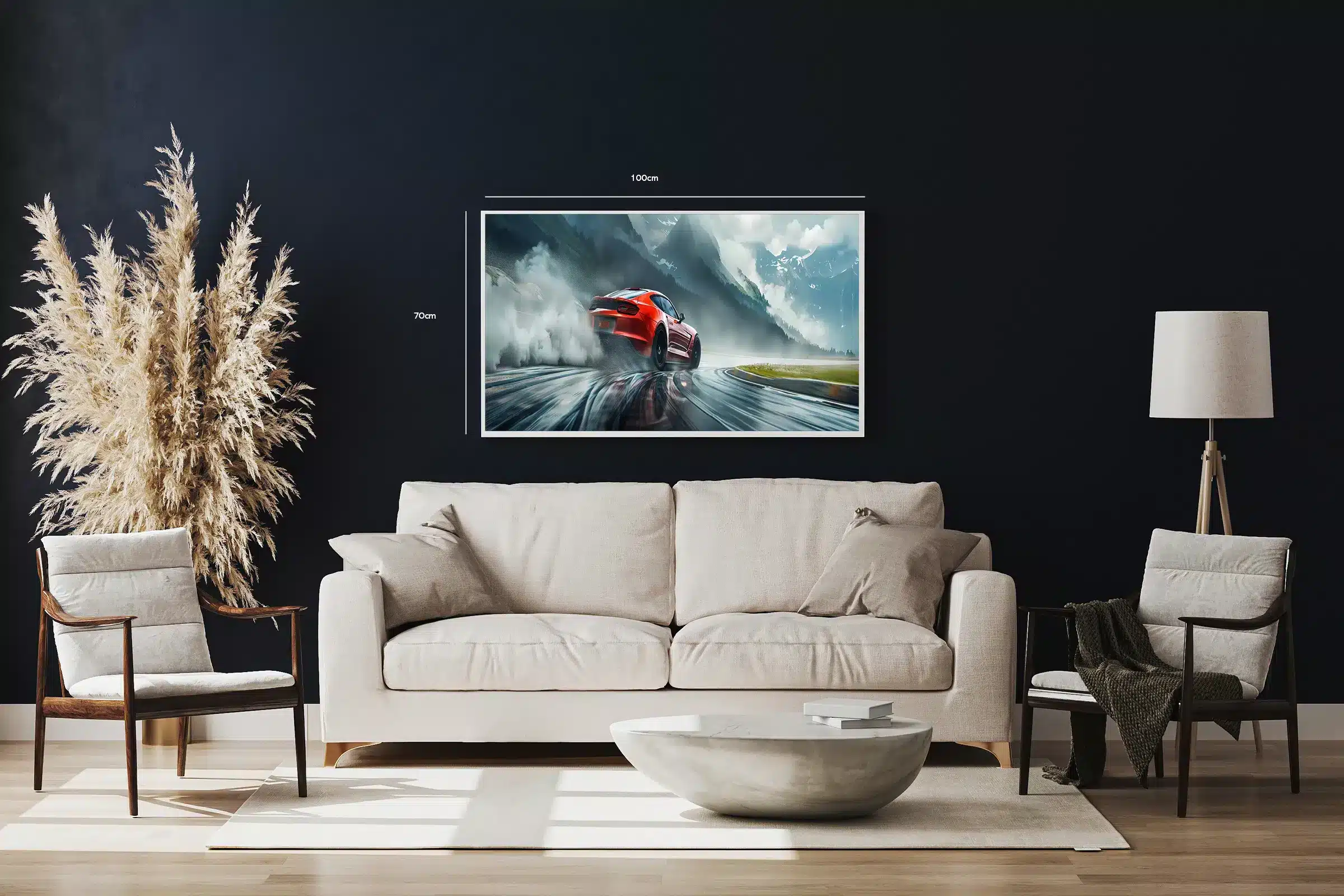 Rød Sportsvogn Drifting