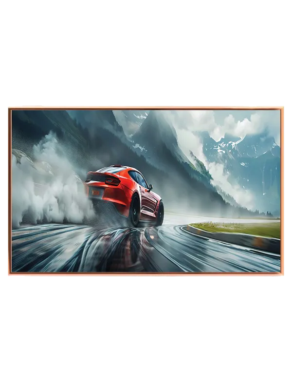 Rød Sportsvogn Drifting