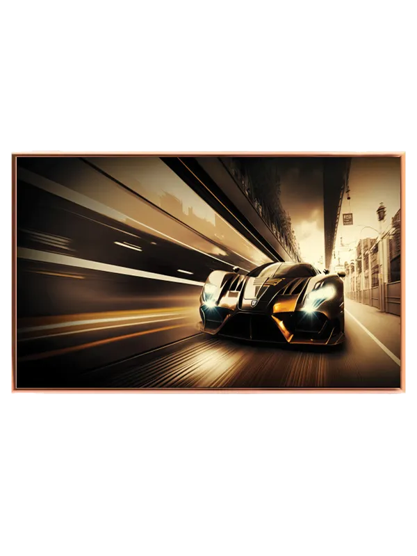 Højt Hastigheds Racing Bil Plakat