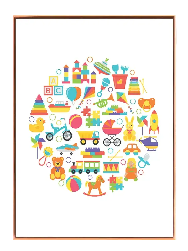 Colorful Cozy Baby Toys Plakat