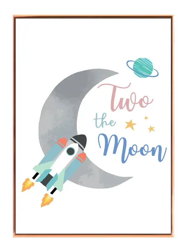 Playful Rocket Moon Adventure Plakat