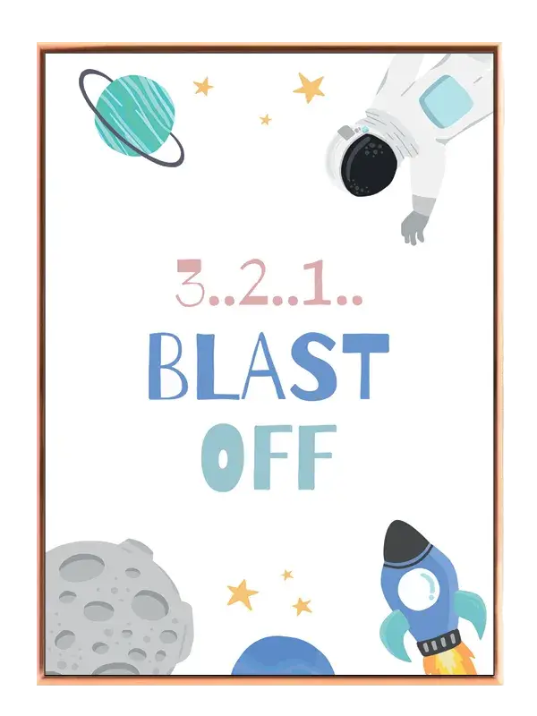 Playful Space Blast Off Plakat