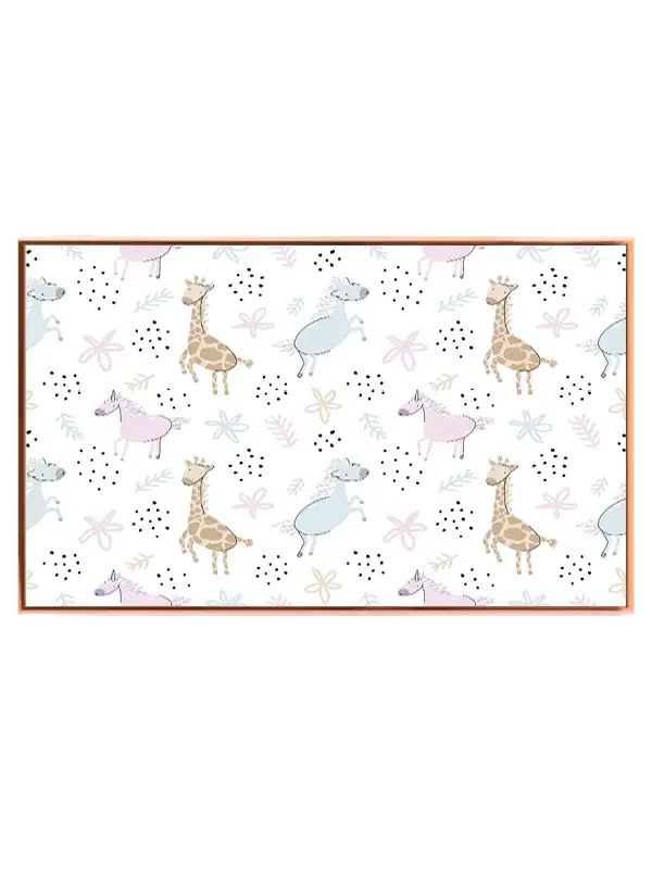 Gentle Pastel Safari Friends Plakat