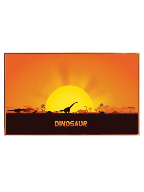 Sunset Dinosaur Adventure Plakat