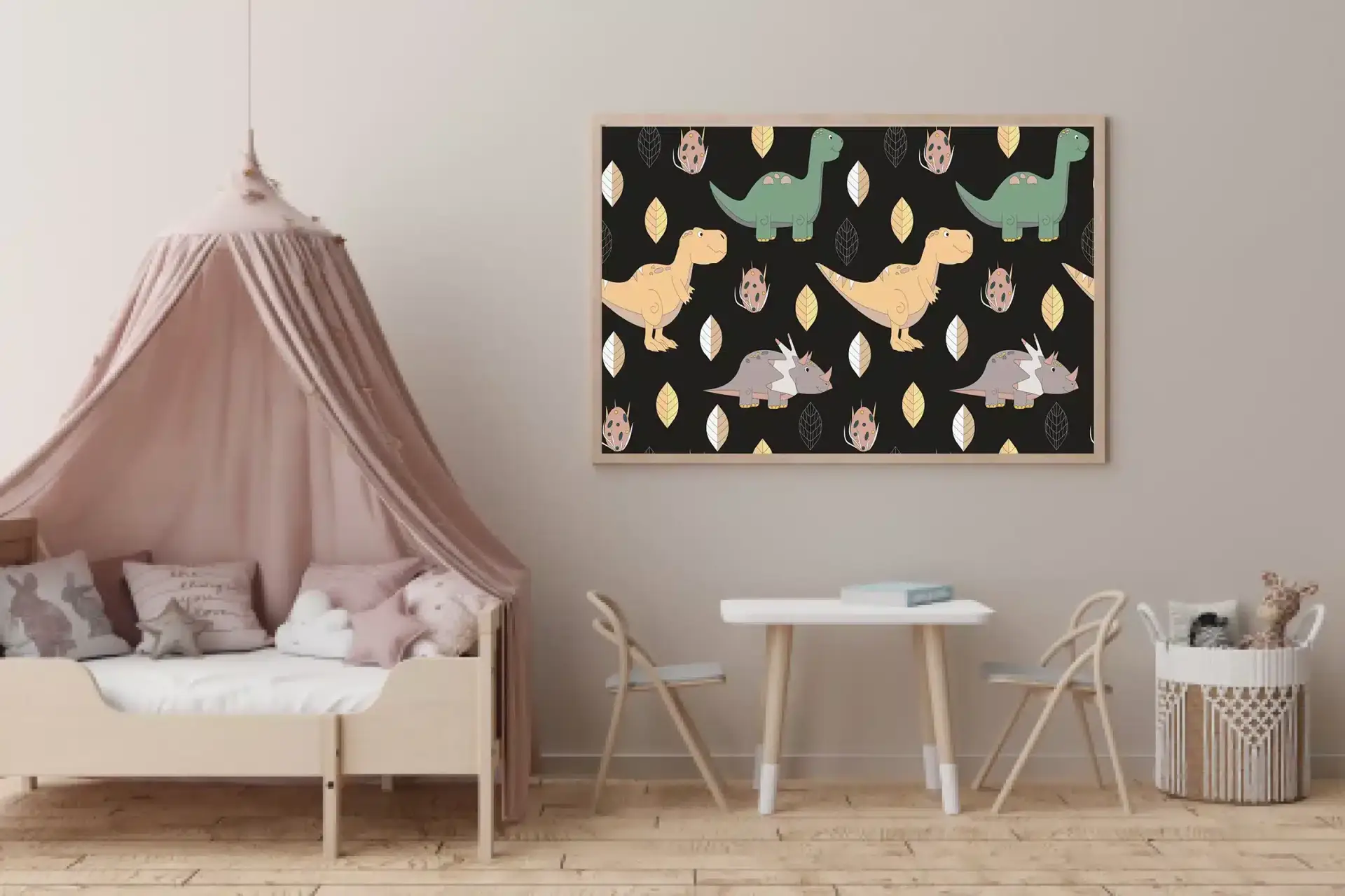 Playful Dinosaur Friends Plakat