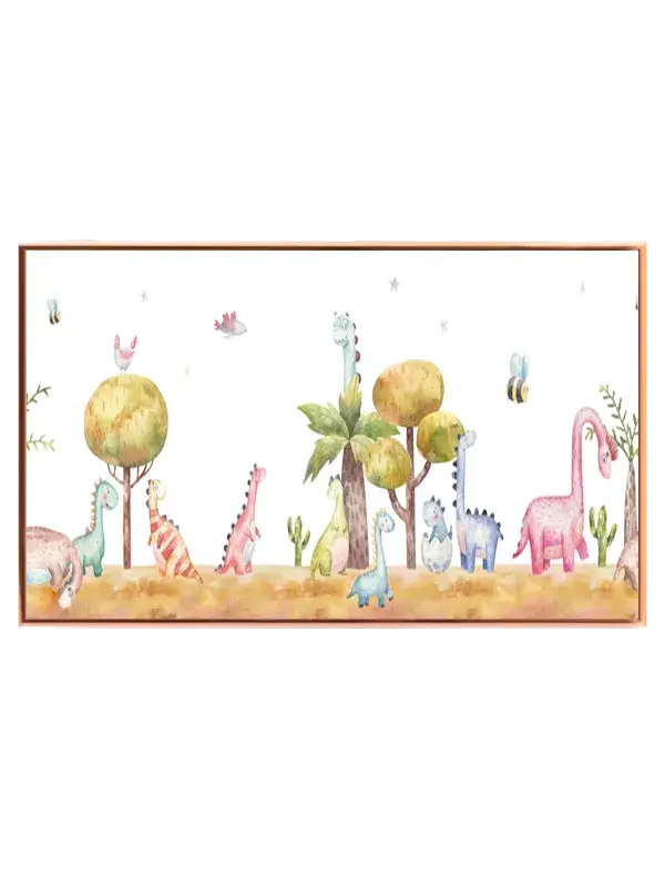 Playful Baby Dinosaur Parade Plakat