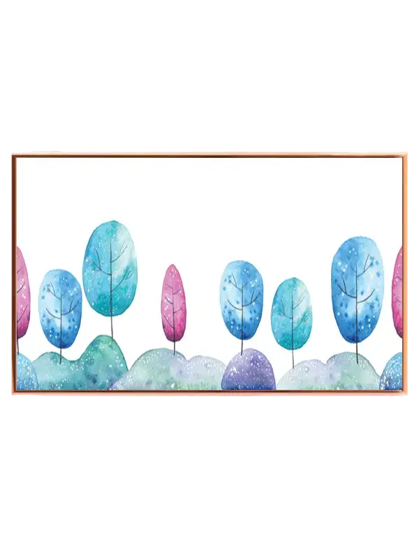 Dreamy Magical Forest Trees Plakat