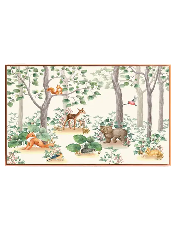 Playful Forest Animal Friends Plakat