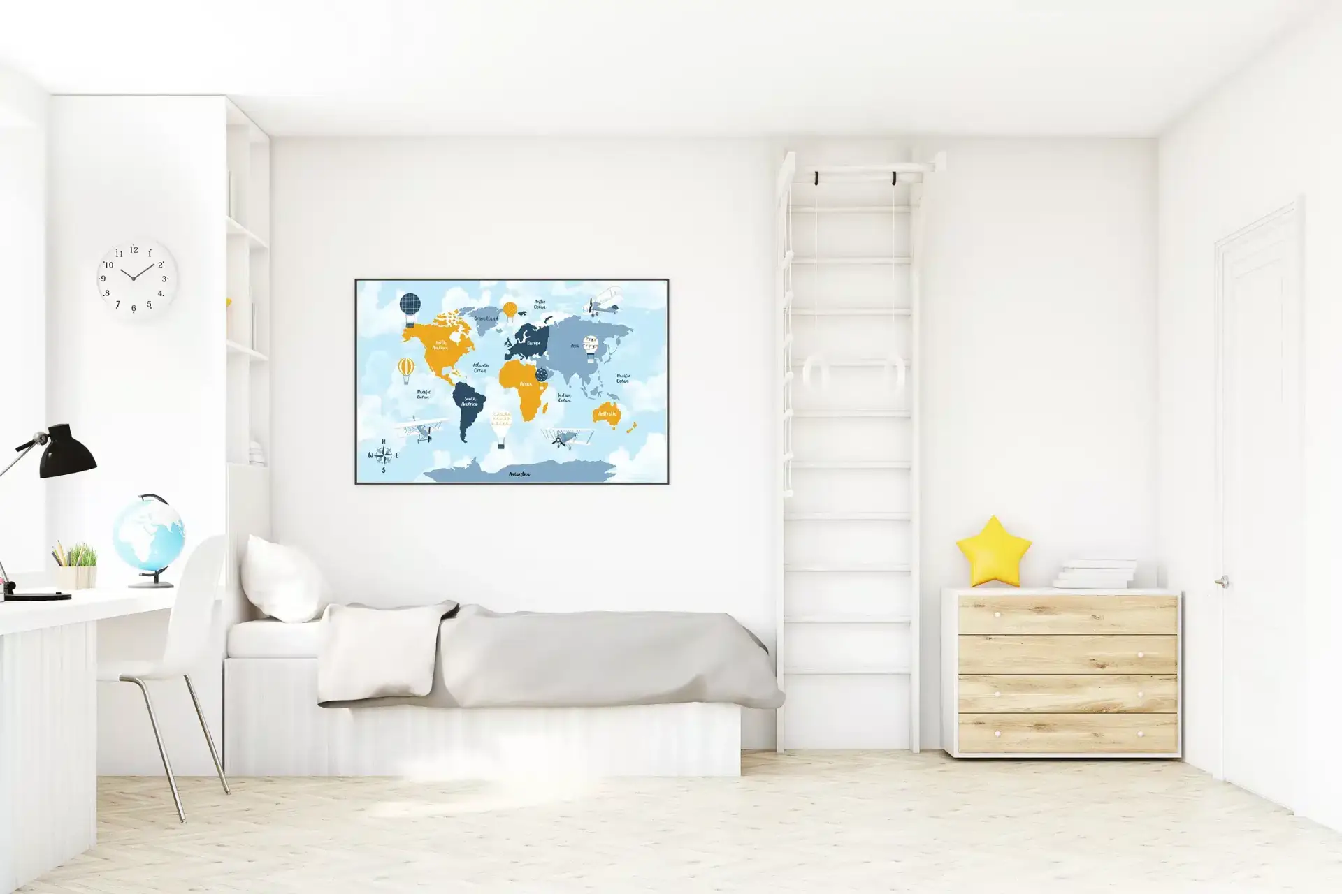 Playful World Map Adventure Plakat