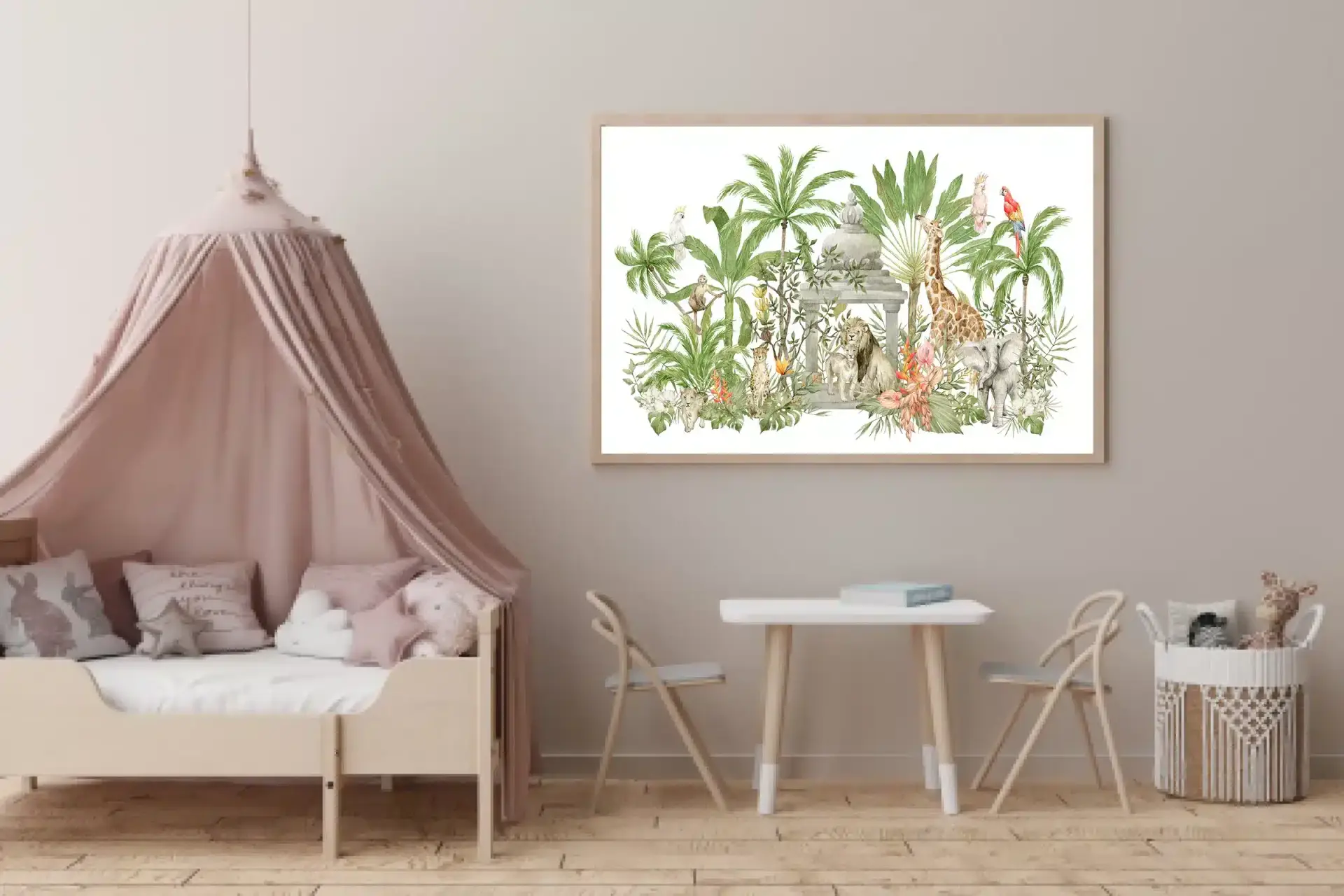 Playful Safari Jungle Friends Plakat