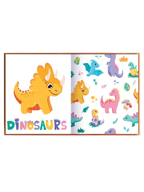 Playful Cute Dinosaur Friends Plakat