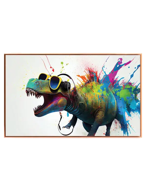 Color Splash Dino Party Plakat
