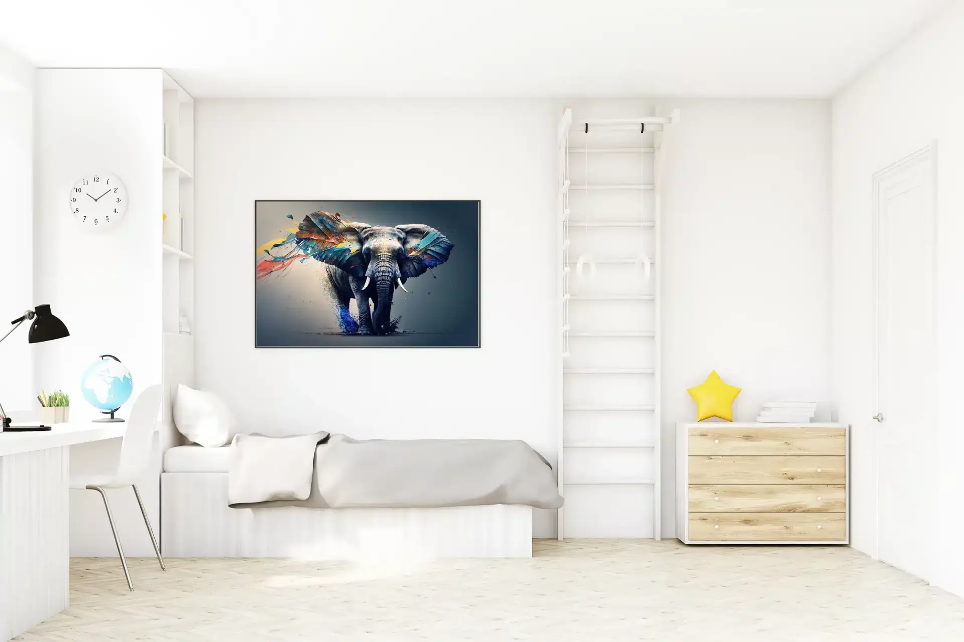 Magical Elephant In Color Splash Plakat