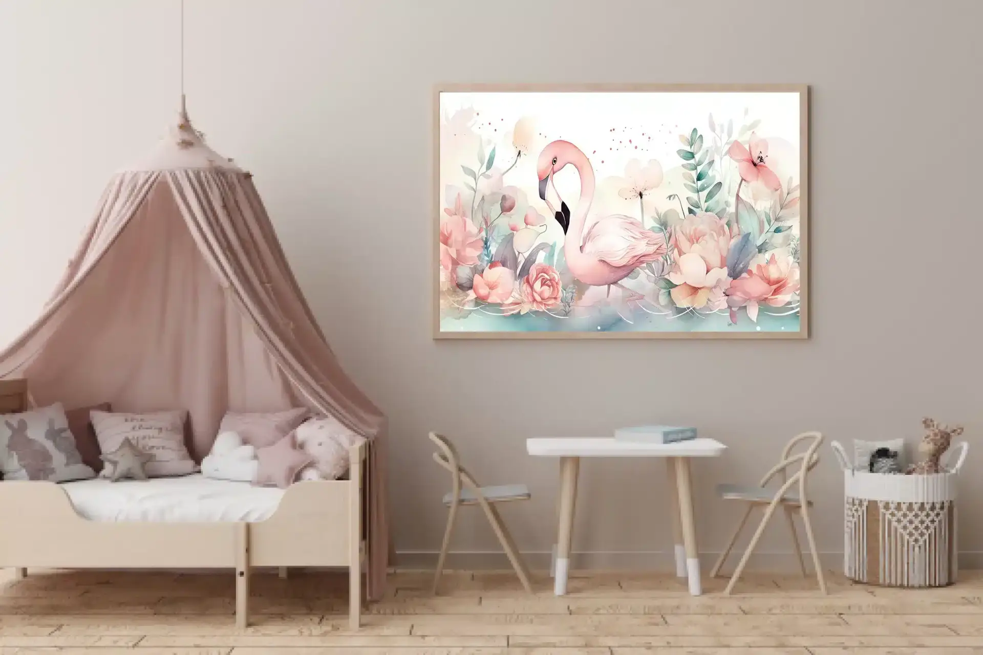 Gentle Flamingo Dreamscape Plakat