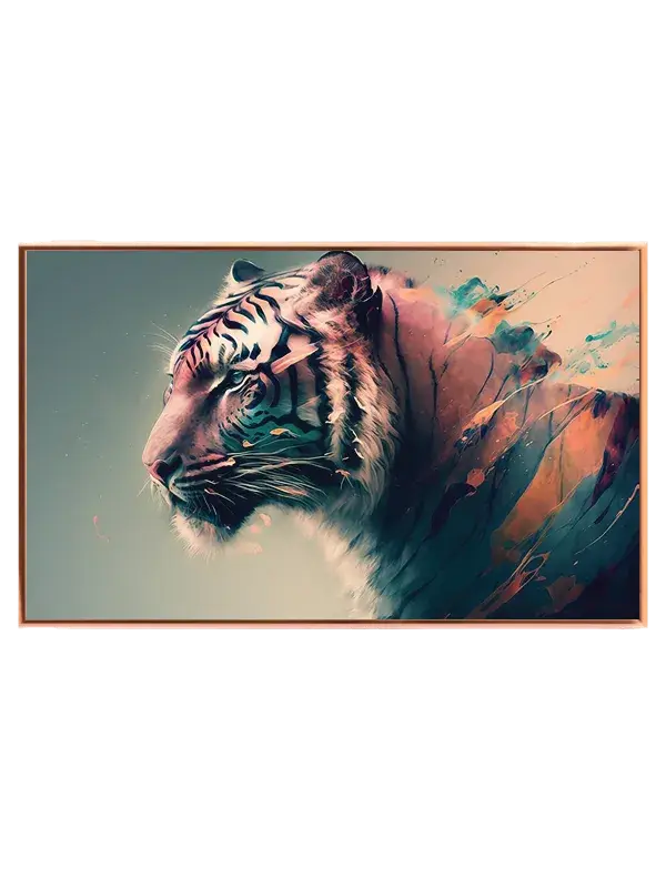 Majestic Colorful Tiger Plakat