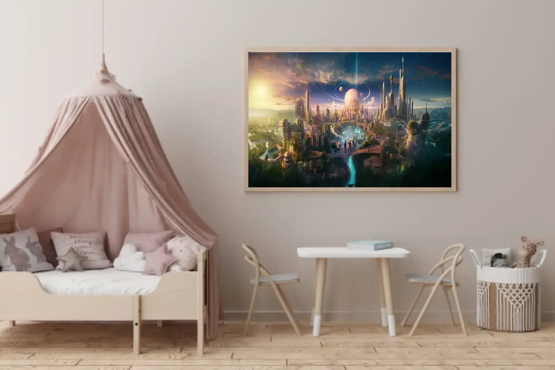 Magical Futuristic Space City Plakat