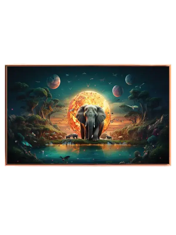Magical Elephant Sunset Plakat