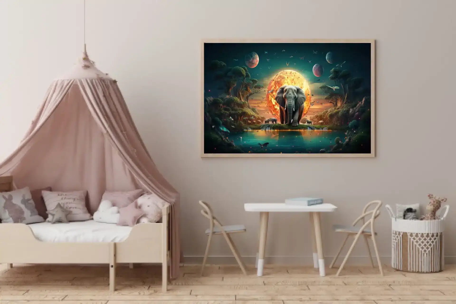 Magical Elephant Sunset Plakat