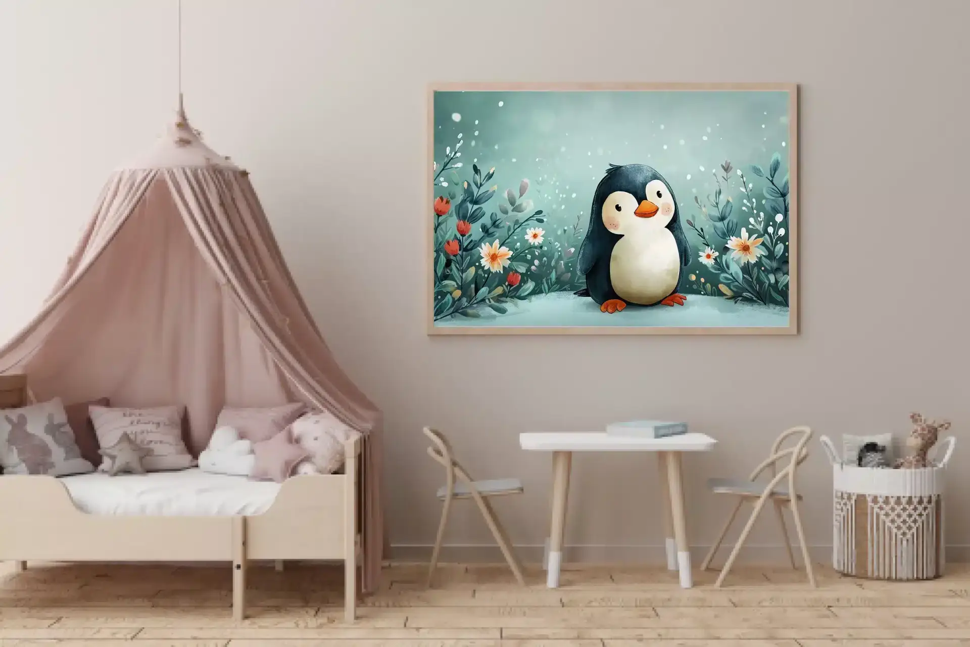 Cozy Little Penguin Plakat