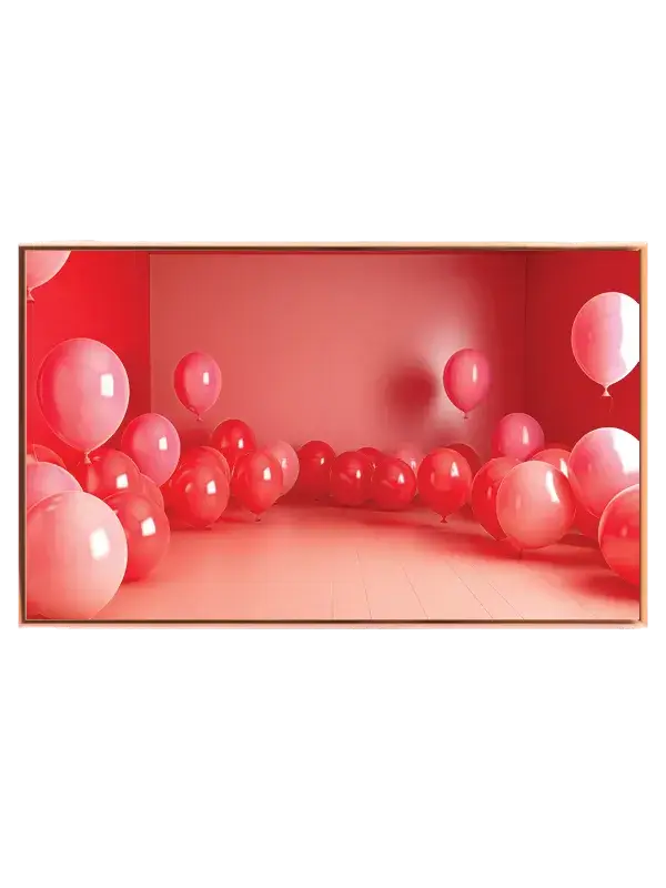 Playful Red Balloon Party Plakat