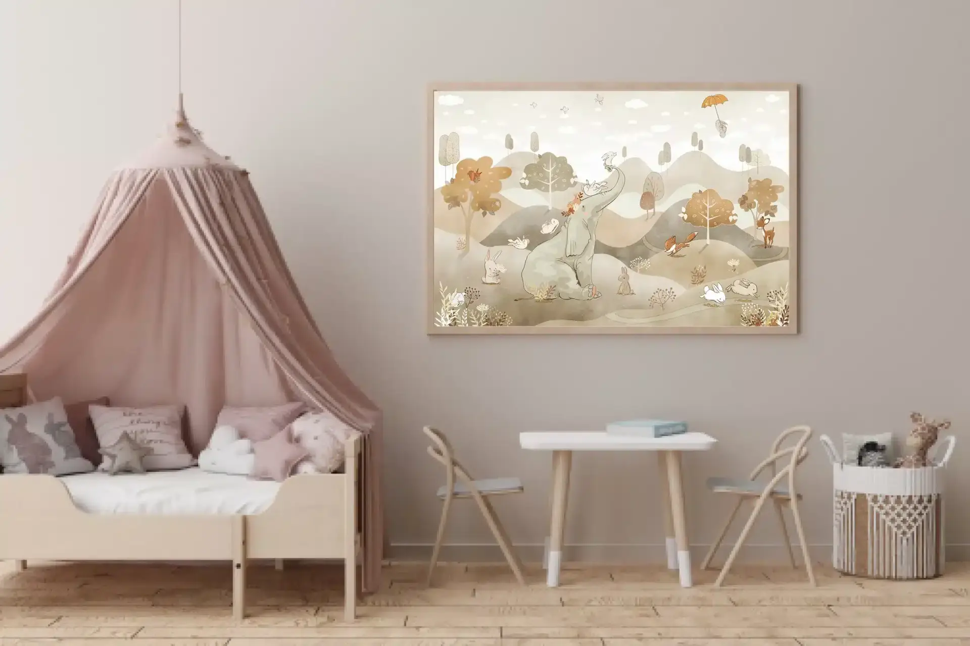 Gentle Woodland Animal Friends Plakat