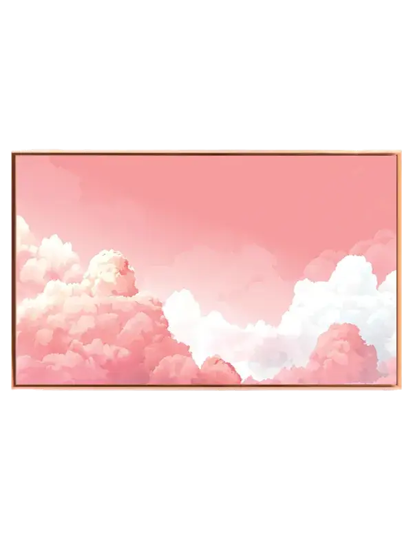 Dreamy Pink Cloudscape Plakat