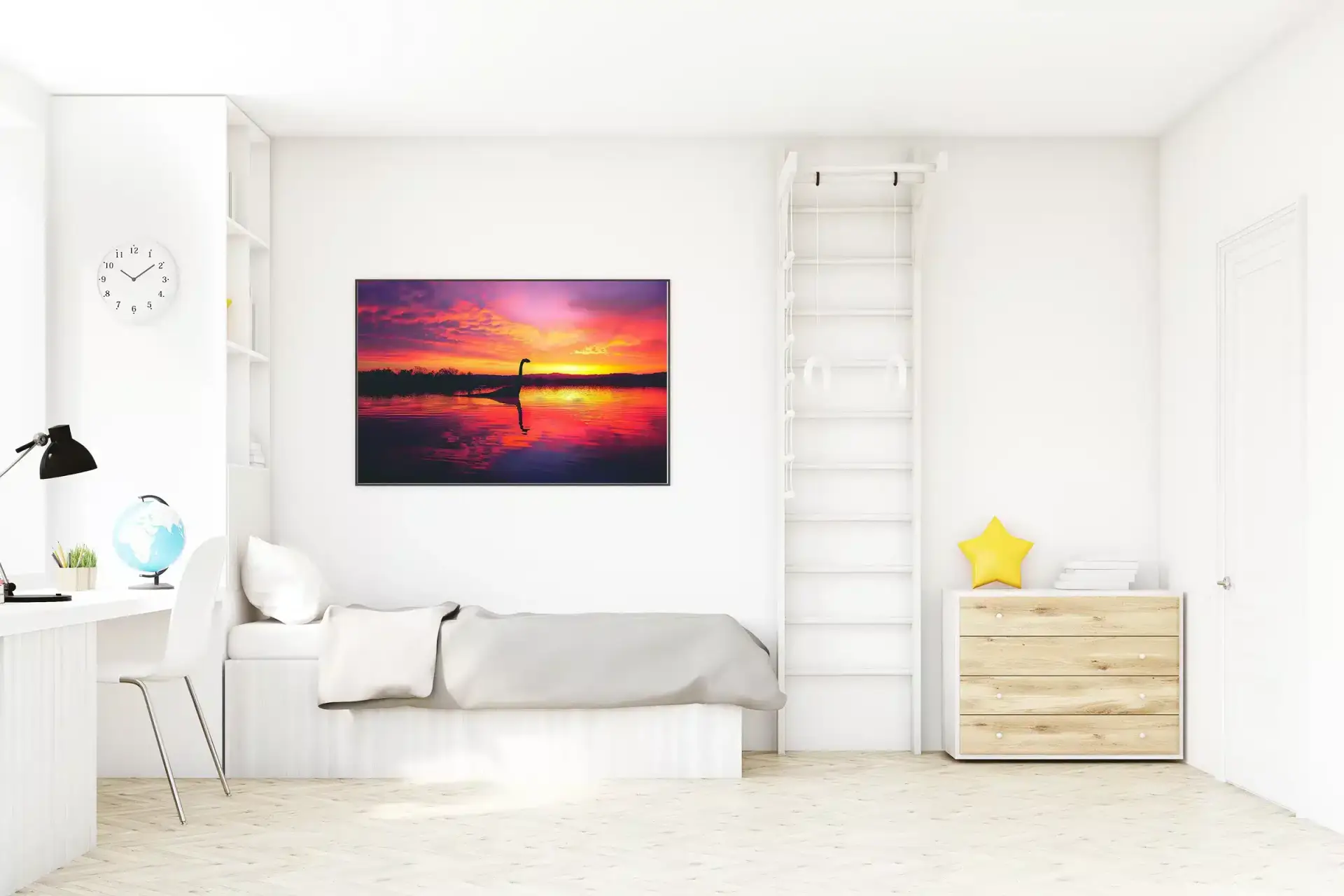 Mystical Loch Ness Dinosaur Plakat