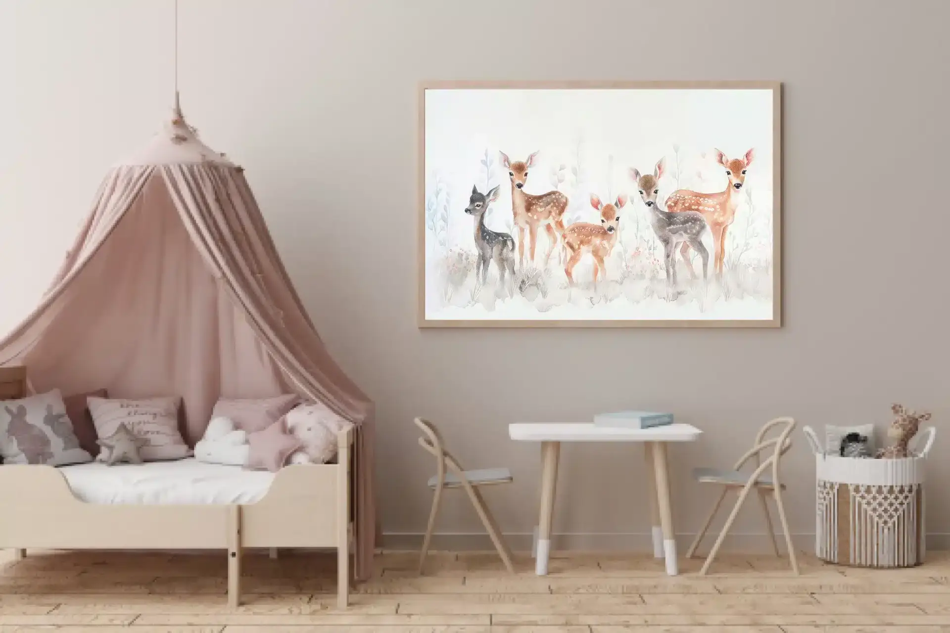 Gentle Fawn Family Plakat
