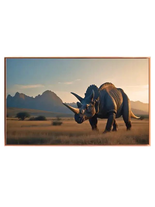 Majestic Triceratops Adventure Plakat