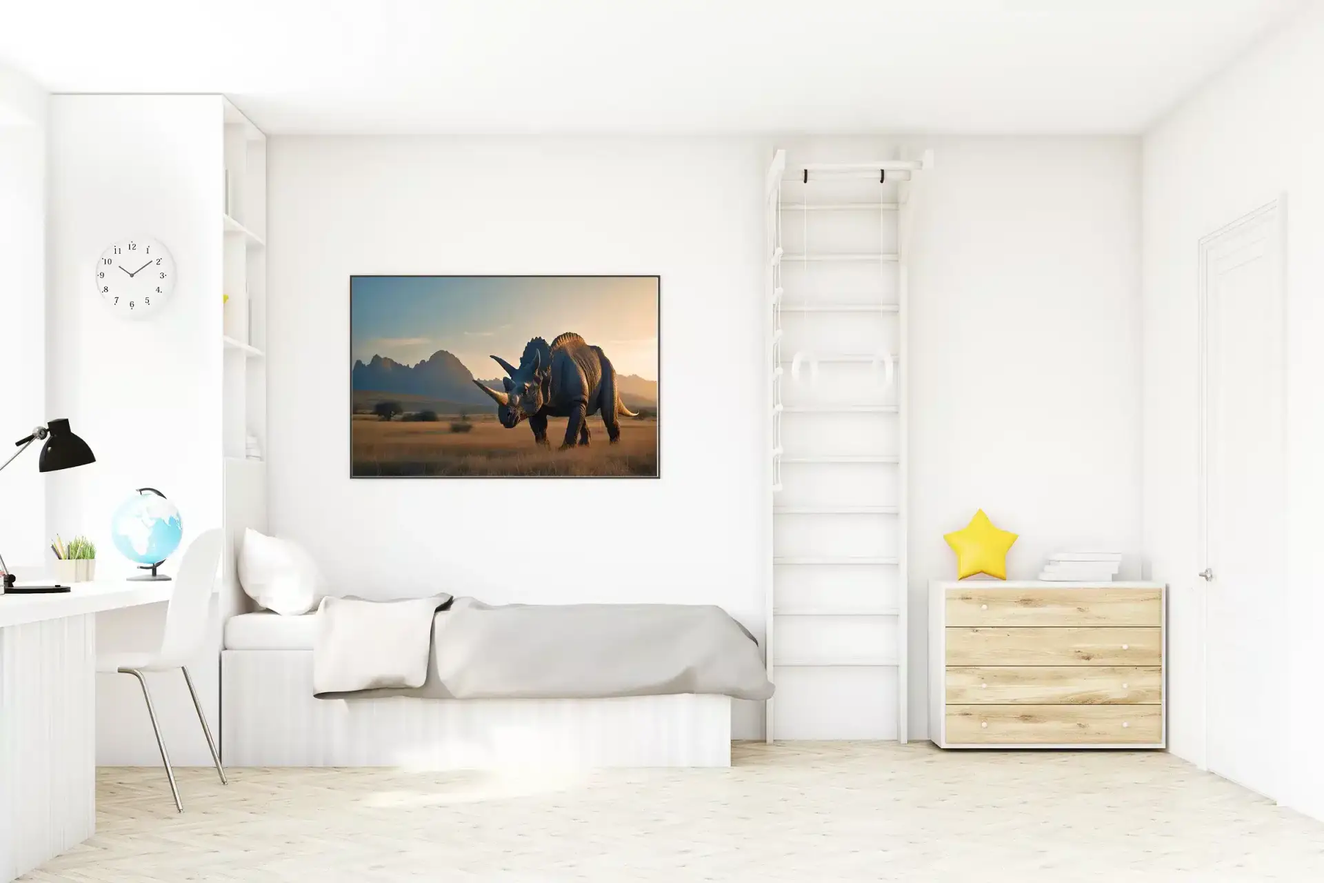 Majestic Triceratops Adventure Plakat