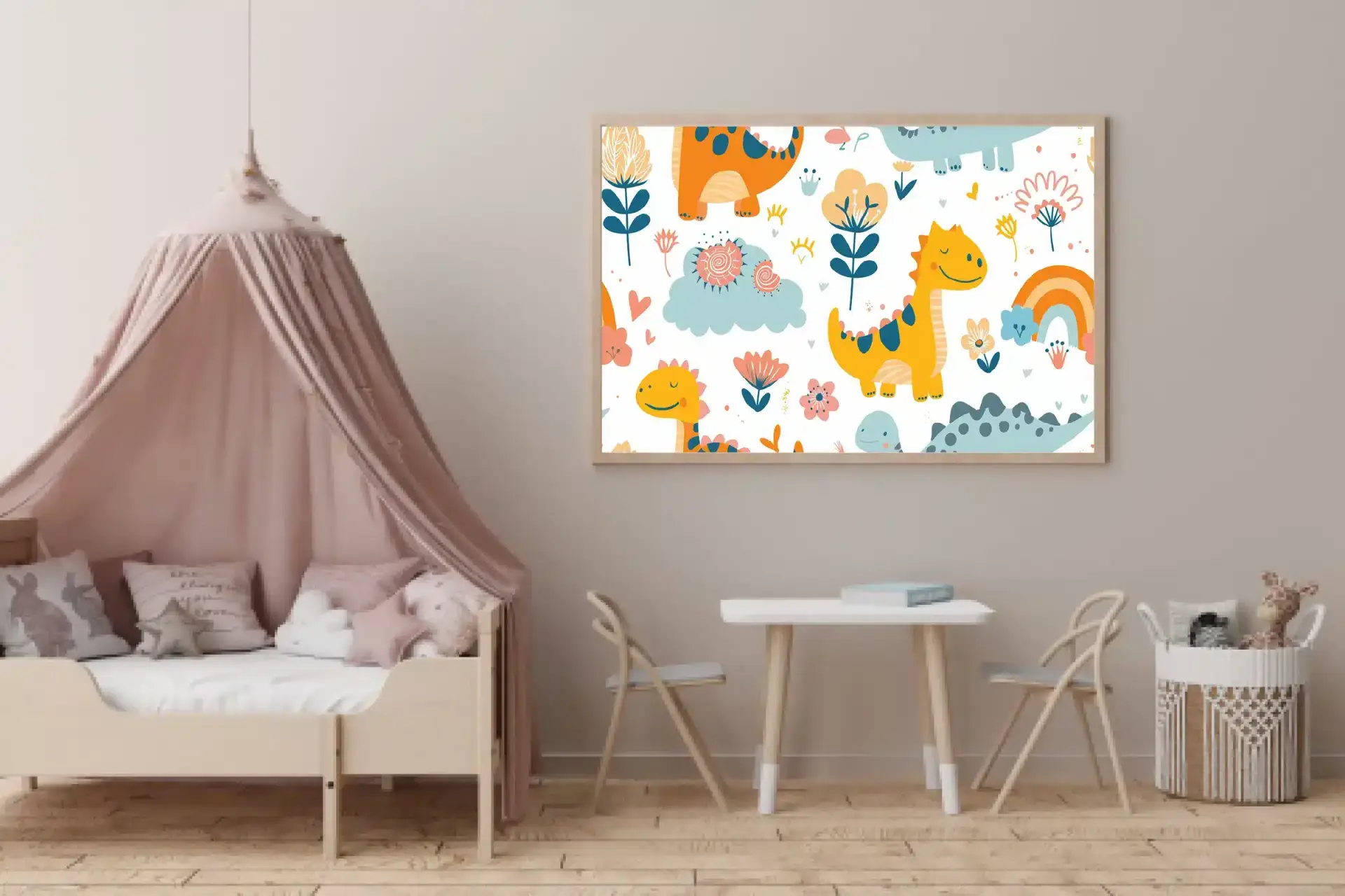 Happy Little Dinosaur Friends Plakat