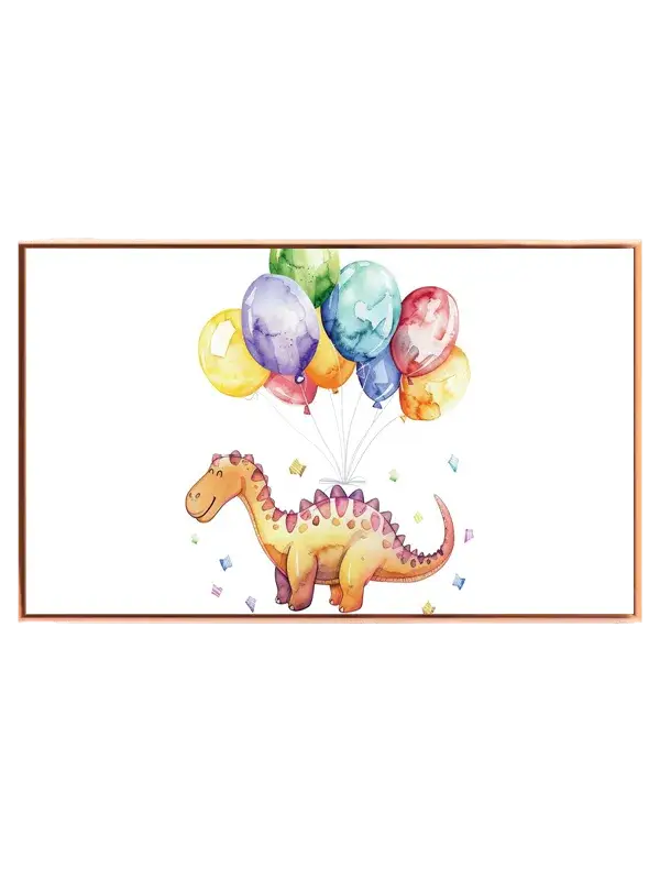 Playful Balloon Dinosaur Plakat