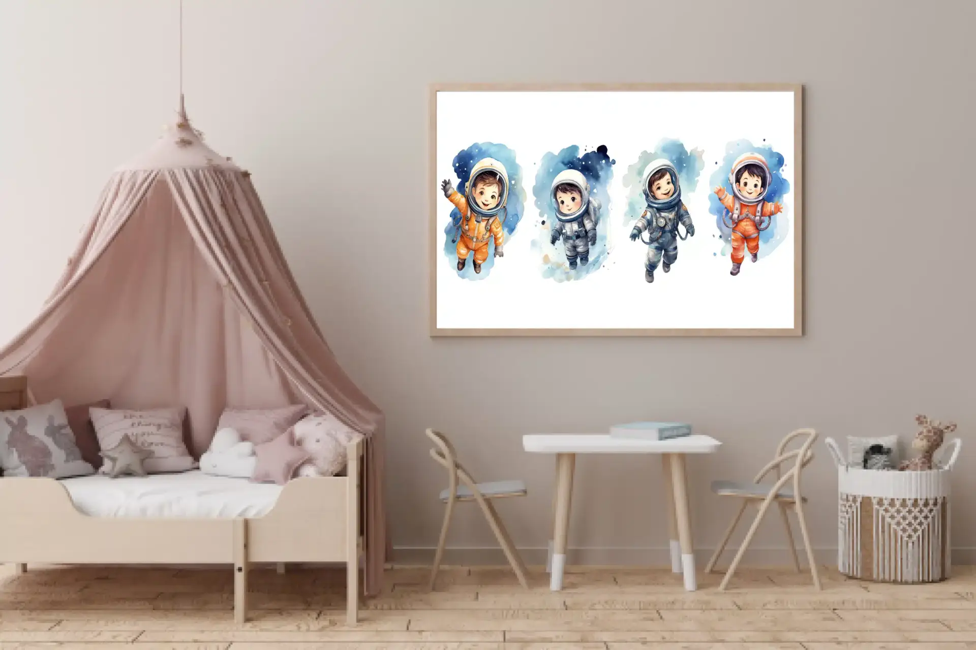 Playful Little Astronauts Adventure Plakat