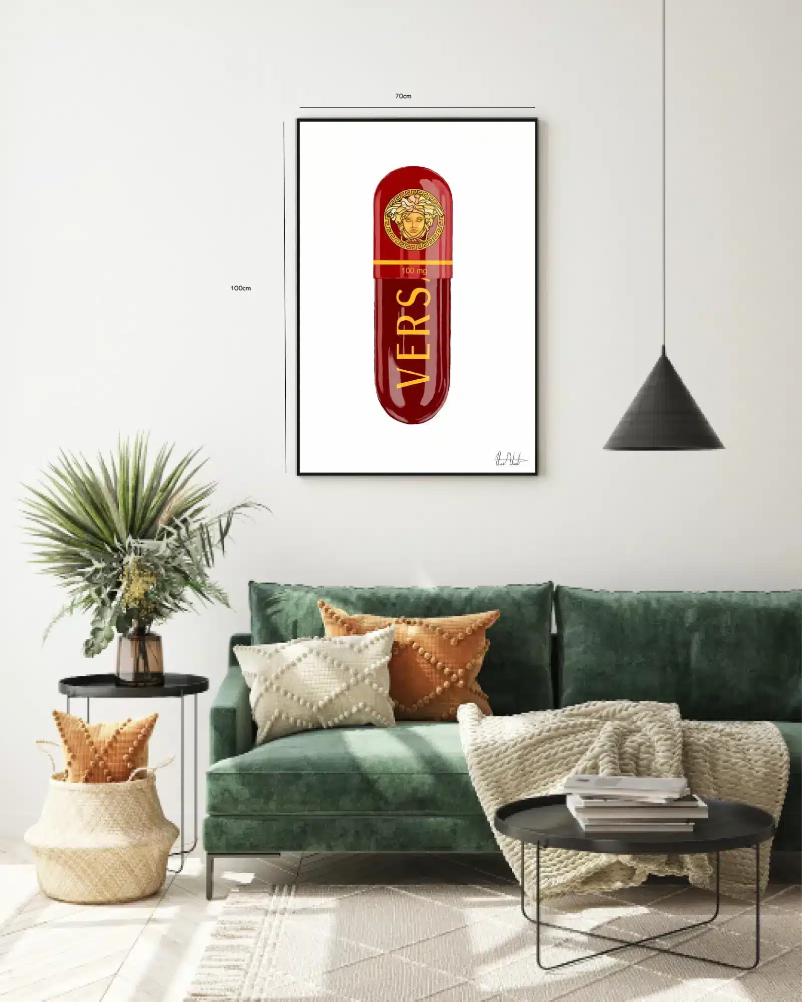 Kapsel logo tekst med typografi signatur